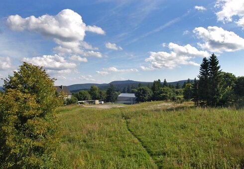 Ausblick vom Haus Saarland in die Berge