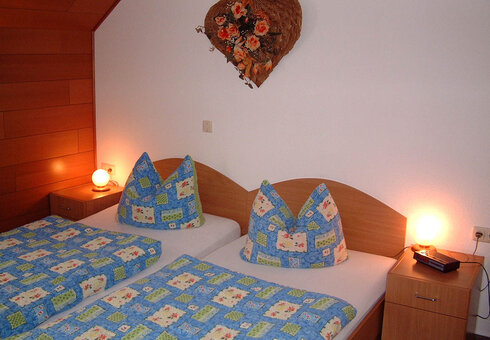 Einblick in ein Gästezimmer