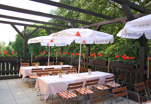 Herrliche Sommerterrasse