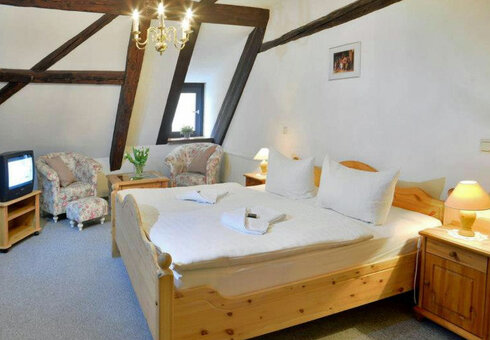 Blick in ein Gästezimmer