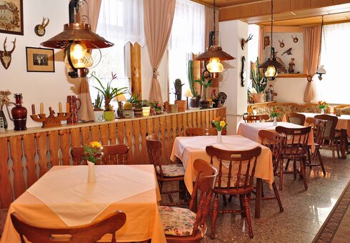 Blick in den Frühstücksraum