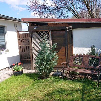 Ferienhaus am Flößgraben - Gartenseite