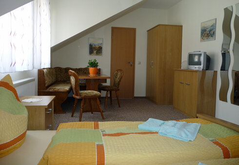 Blick in ein Gästezimmer