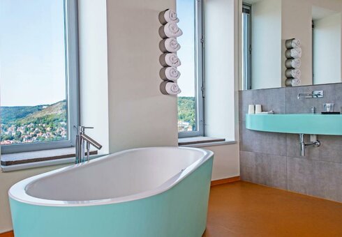 Blick in ein Gästezimmer