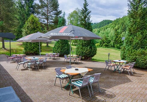 Terrasse am Waldrand
