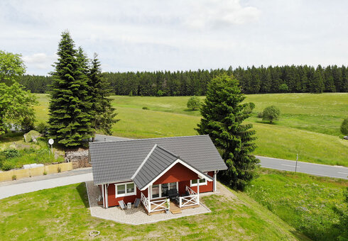 Luftbild vom Ferienhaus Lina