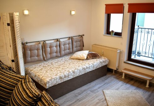 Schlafcouch im Wohnzimmer