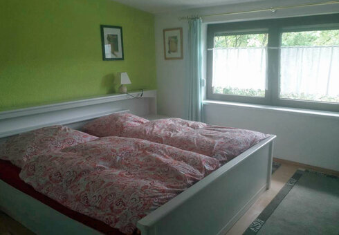 Blick in das Schlafzimmer