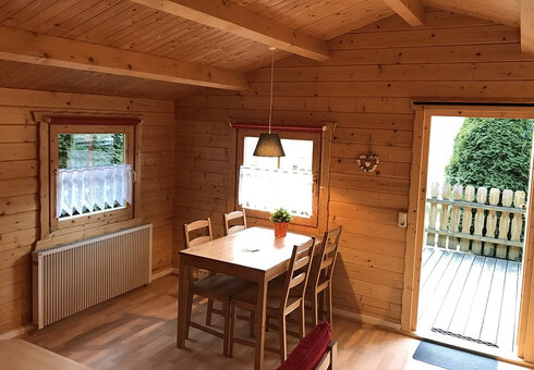 Blick in das Blockhaus