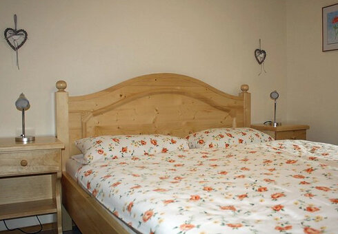 Blick in ein Doppelzimmer