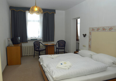 Blick in ein Gästezimmer