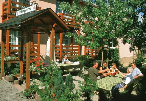 Die hoteleigene Terrasse
