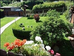 Blick vom Balkon