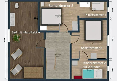 Grundriss Obergeschoss