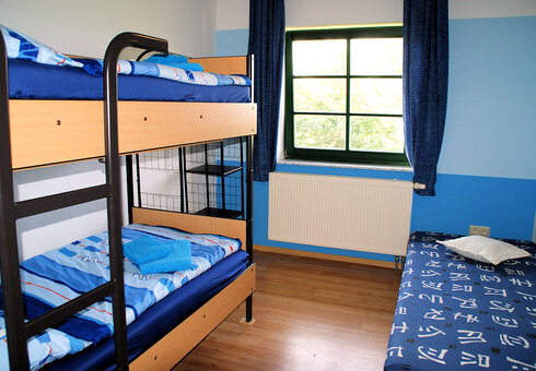 Blick in ein Schlafzimmer