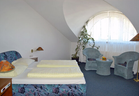 Blick in ein Gästezimmer