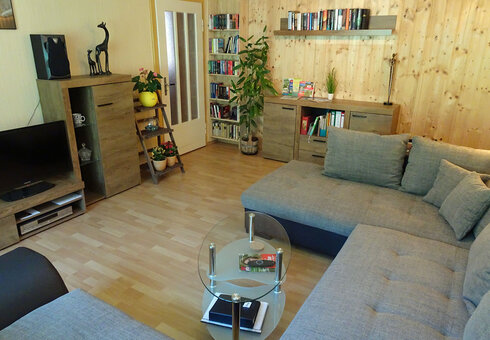 Blick in das Wohnzimmer