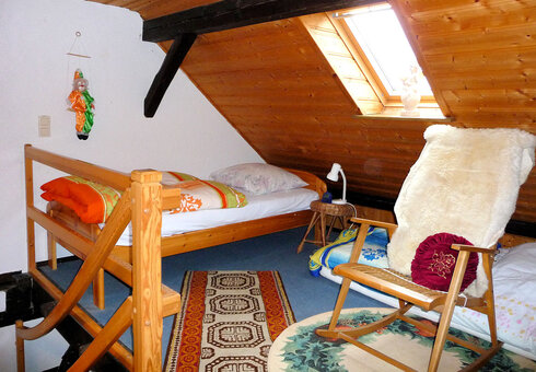 Blick in ein Gästezimmer