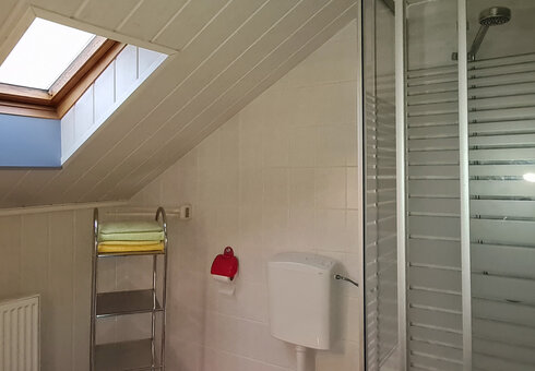 Blick in die kleine Dachgeschosswohnung