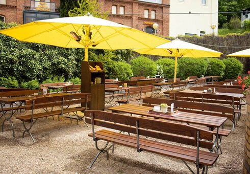 gemütlicher Biergarten