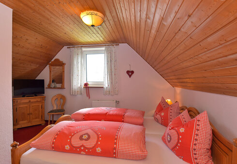 Blick in ein Gästezimmer