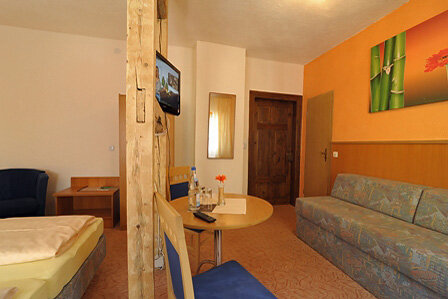 Blick in ein Gästezimmer