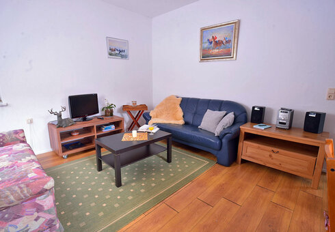 Blick in einen Bungalow