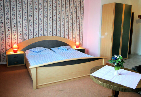 Einblick in ein Gästezimmer
