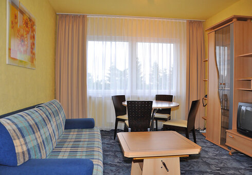 Blick in ein Doppelzimmer