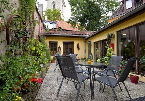 Terrasse am Frühstücksraum