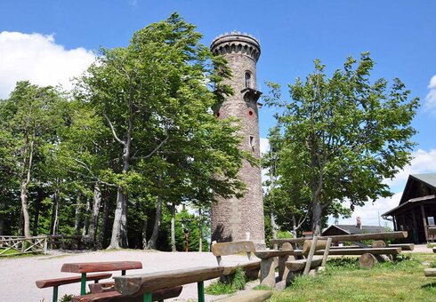 Aussichtsturm auf dem Kickelhahn Ilmenau