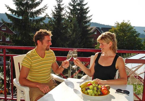 Entspannung auf dem Balkon