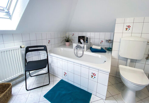 Blick in das Badezimmer
