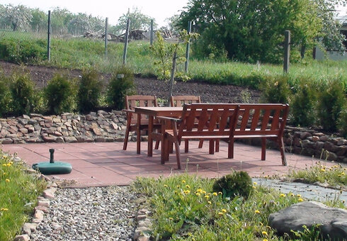 gemeinsame Terrasse