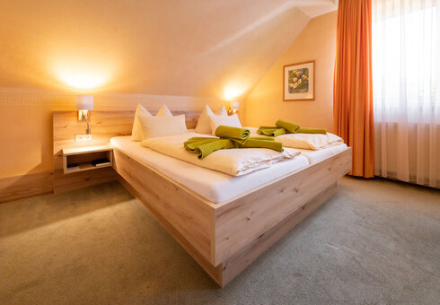 Blick in ein Gästezimmer