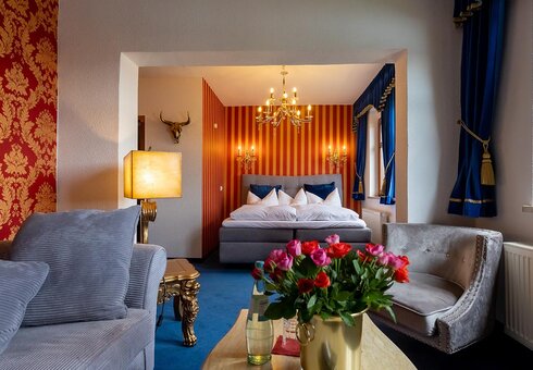 Blick in ein Gästezimmer