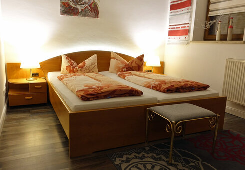 Blick in ein Gästezimmer