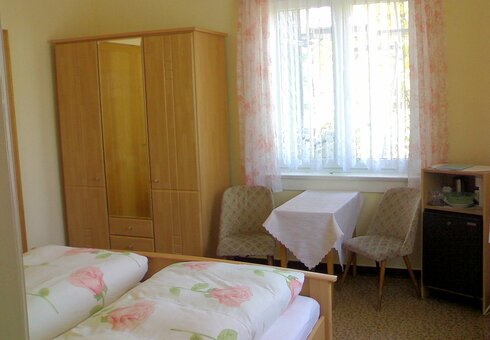 Blick in ein Gästezimmer