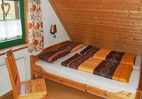 Blick in das Schlafzimmer DG