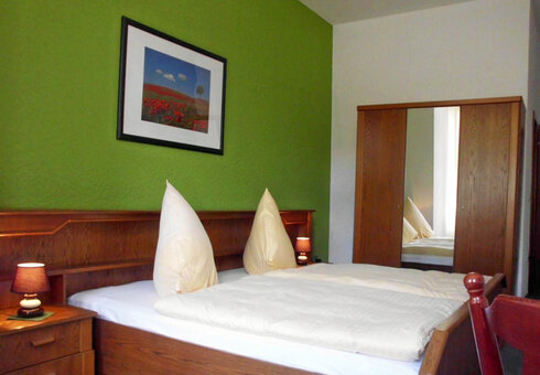 Blick in ein Gästezimmer