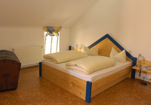 Blick in ein Gästezimmer