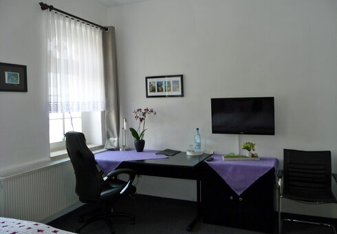 Blick in das Doppelzimmer