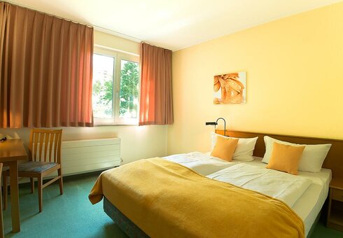Blick in ein Gästezimmer