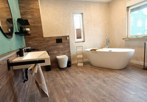 Blick in das Badezimmer