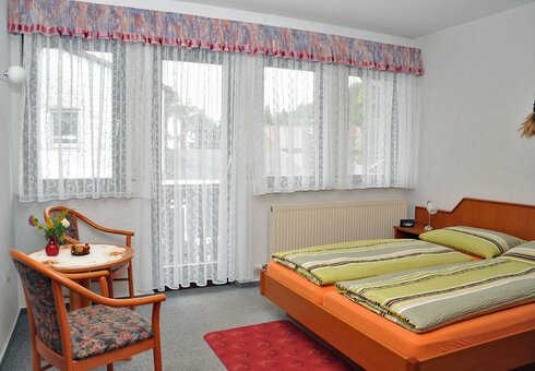 Blick in ein Gästezimmer