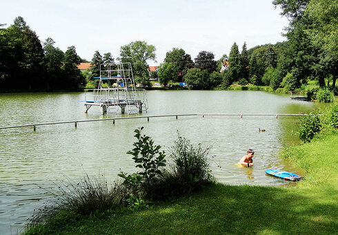 Badestelle am See