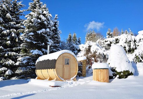 Fassauna im Garten