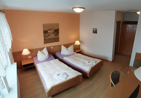 Blick in ein Gästezimmer