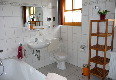 Blick in ein Badezimmer