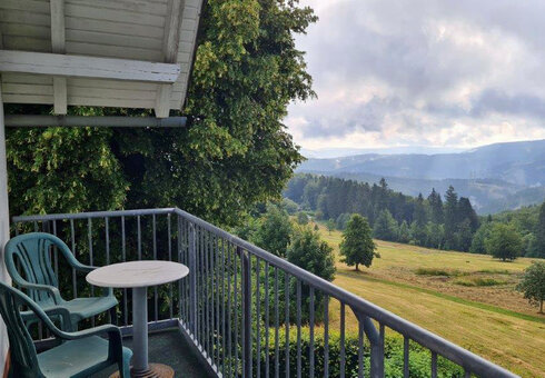 Blick von einem Balkonzimmer